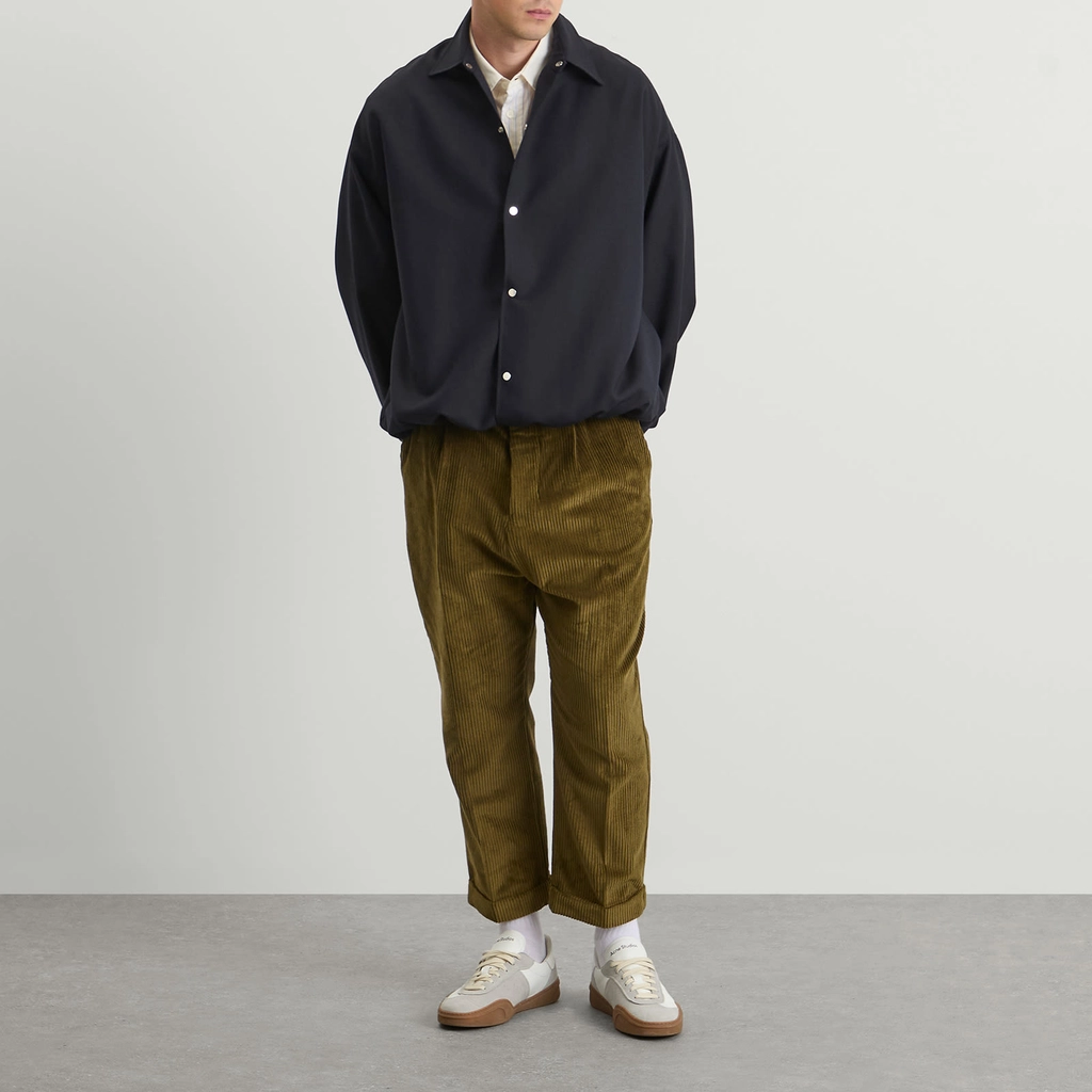 AMI Paris Men's Corduroy Velvet Carrot Pants Bronze